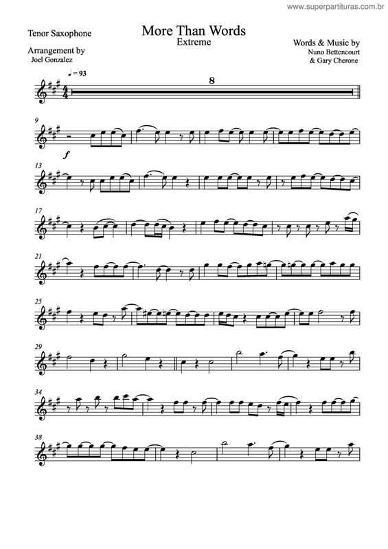 Partitura da música More Than Words v.11