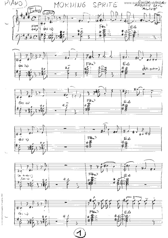 Partitura da música Morning Sprite