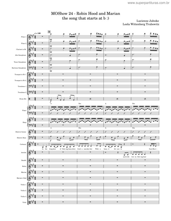Partitura da música Moshow 24 – Robin Hood And Marian