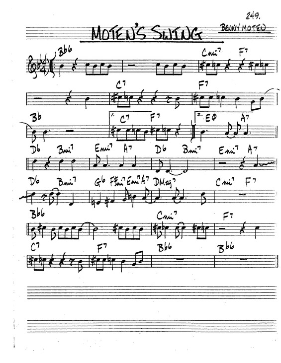 Partitura da música Motens Swing v.2