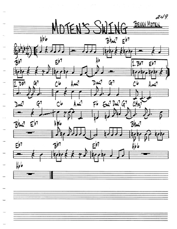 Partitura da música Motens Swing v.5