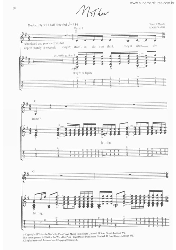 Partitura da música Mother v.3