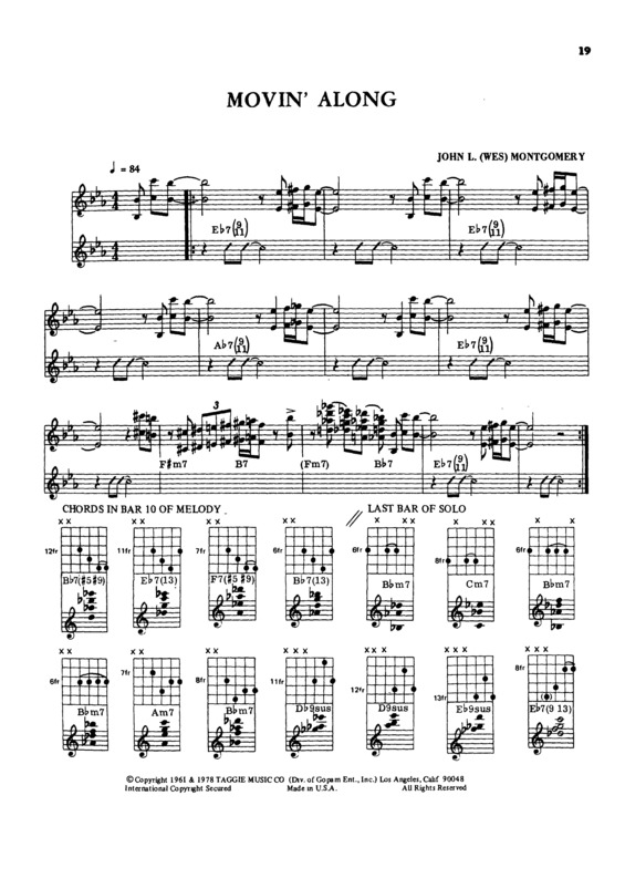 Partitura da música Movin Along