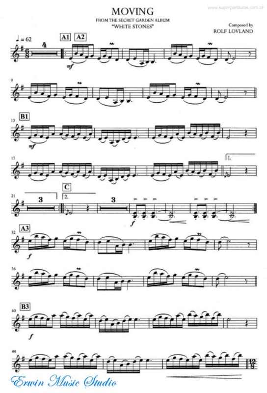 Partitura da música Moving v.2