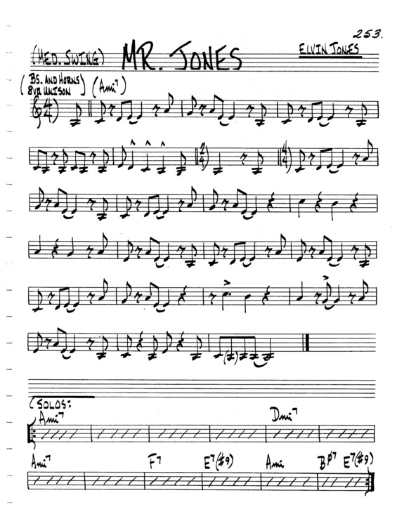 Partitura da música Mr Jones v.5