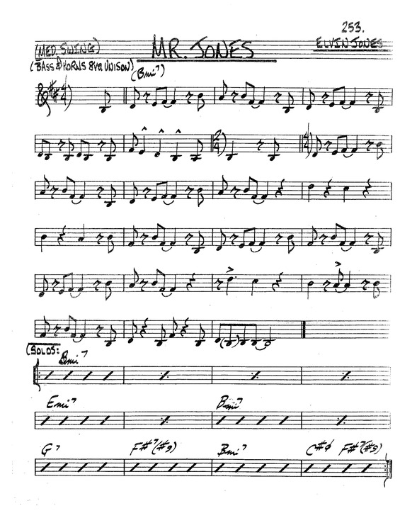 Partitura da música Mr Jones v.8