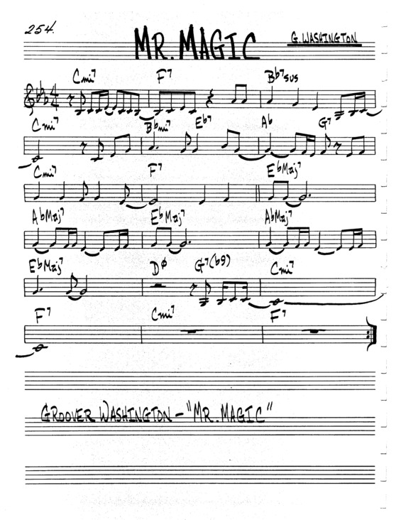 Partitura da música Mr Magic v.6