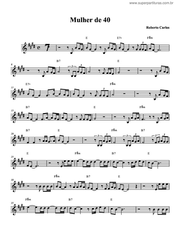 Partitura da música Mulher De 40 v.5