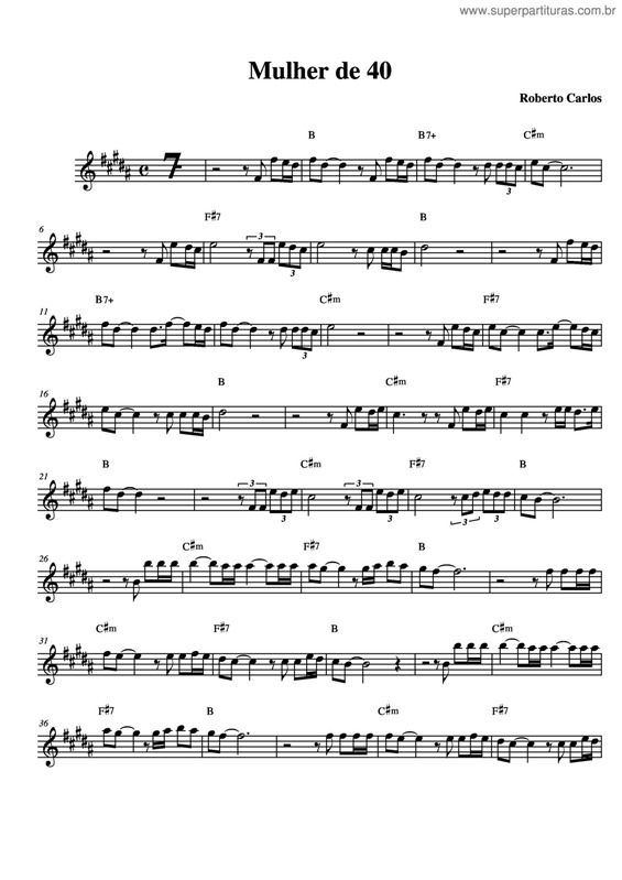 Partitura da música Mulher De 40 v.6