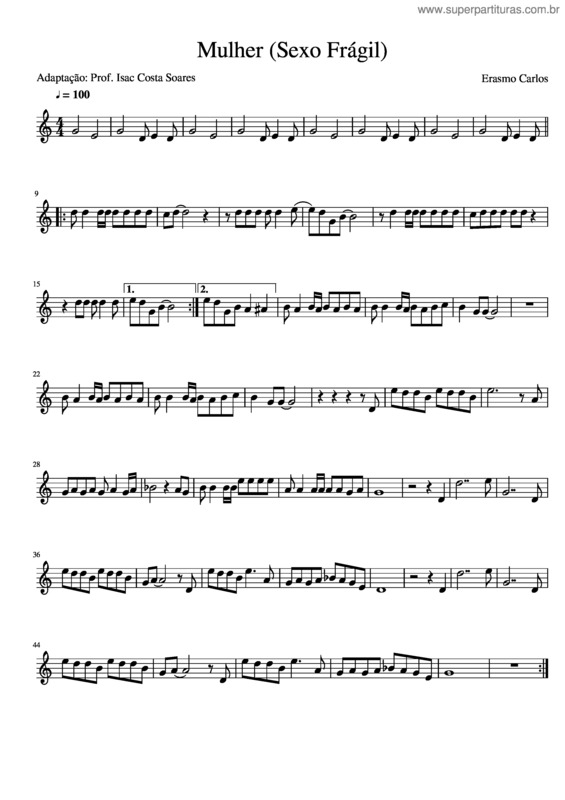 Partitura da música Mulher v.11