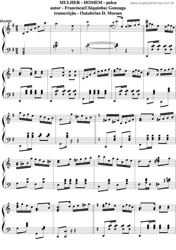 Partitura da música Mulher v.7