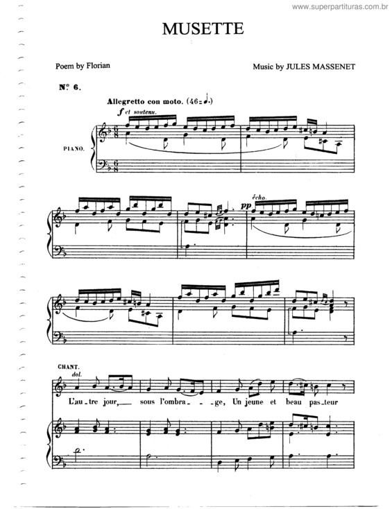 Partitura da música Musette v.2