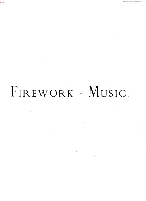 Partitura da música Music for the Royal Fireworks v.2