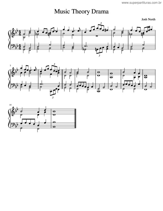 Partitura da música Music Theory Drama