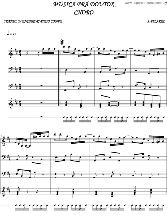 Partitura da música Musica Pra Doutor v.2