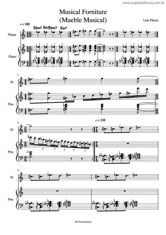 Partitura da música Musical Forniture v.2