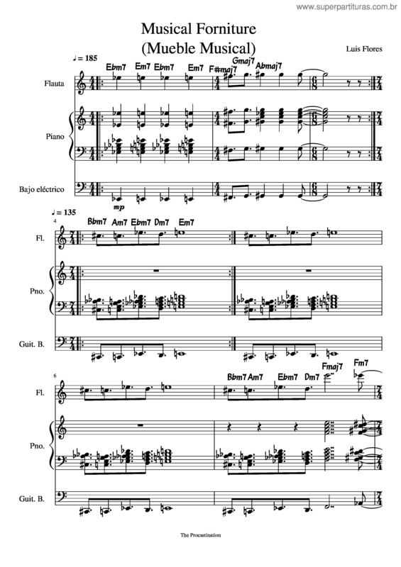 Partitura da música Musical Forniture
