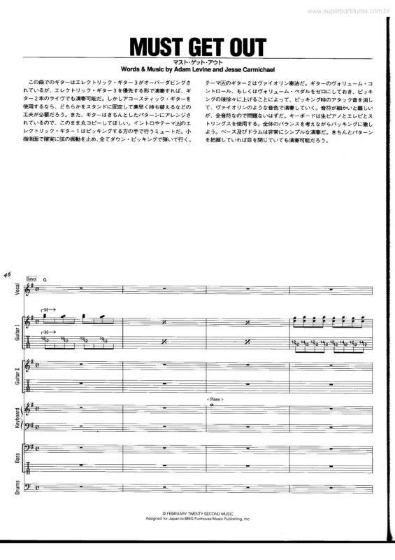 Partitura da música Must Get Out