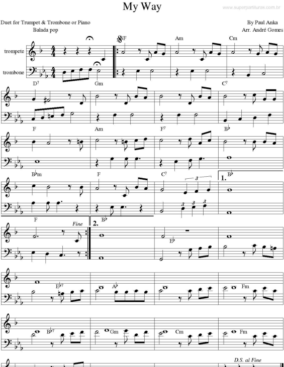 Partitura da música My Day