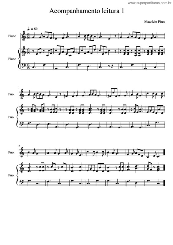 Partitura da música My First Score