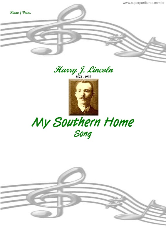 Partitura da música My Southern Home