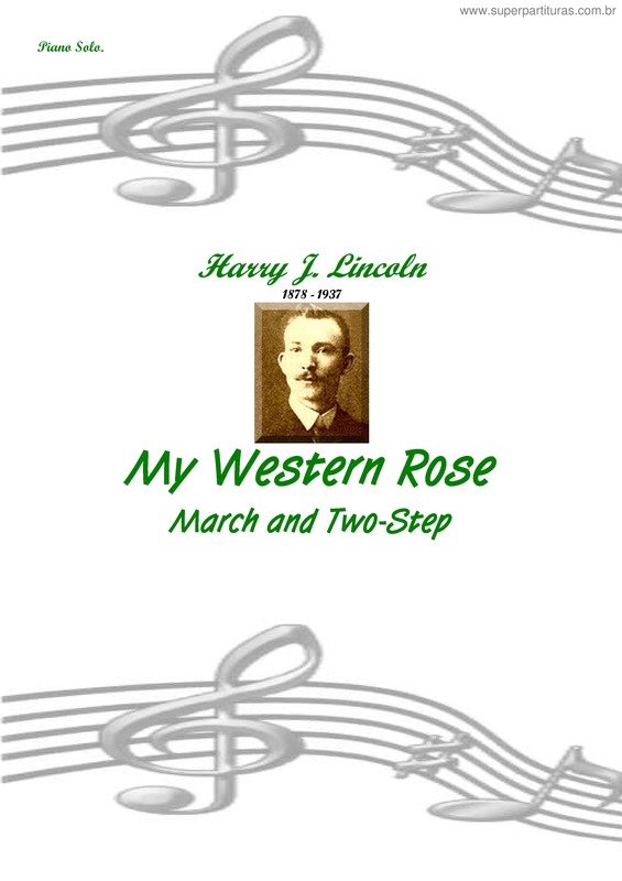 Partitura da música My Western Rose
