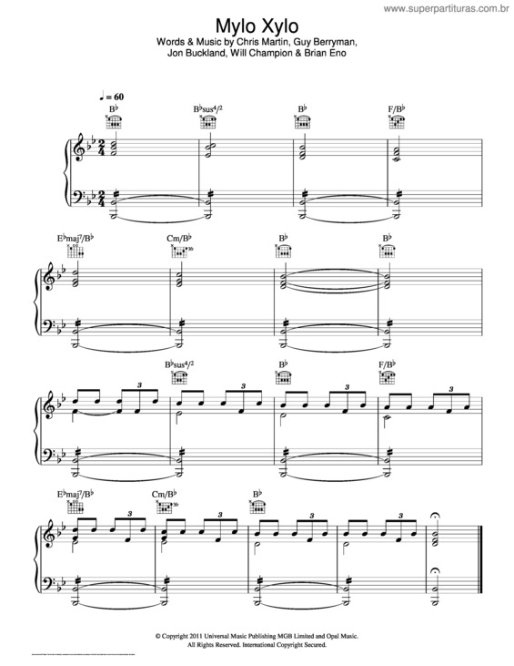 Partitura da música Mylo Xylo v.2