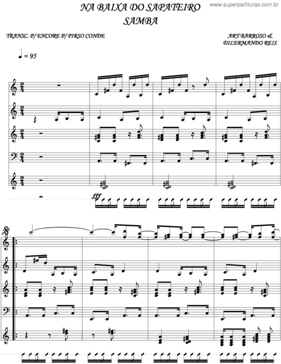 Partitura da música Na Baixa Do Sapateiro v.4