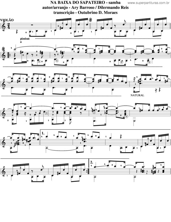 Partitura da música Na Baixa Do Sapateiro v.5