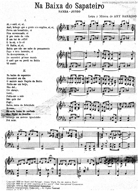 Partitura da música Na Baixa Do Sapateiro v.7