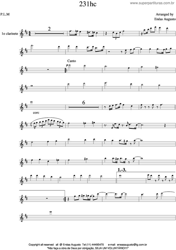 Partitura da música Não Foi Com Ouro - 231 HC v.3