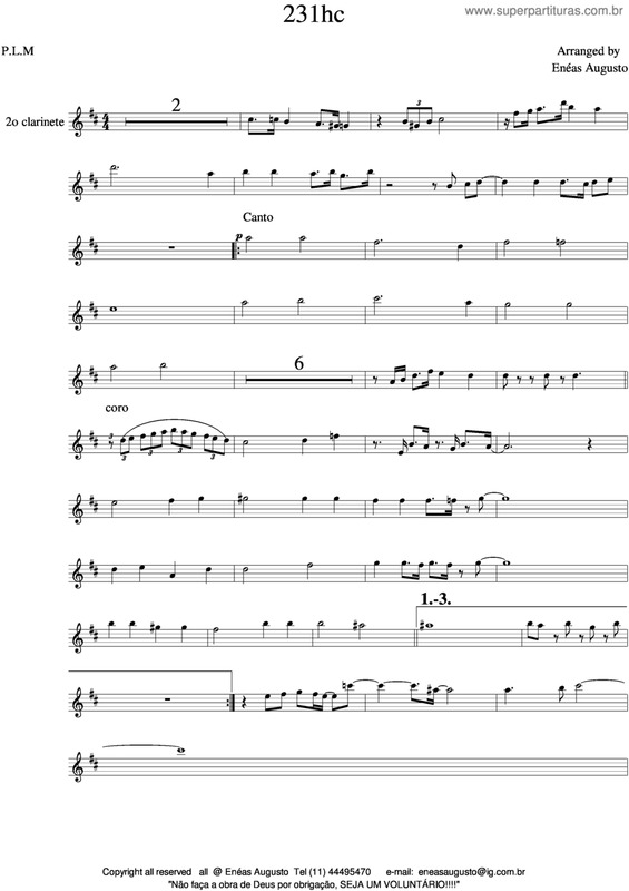 Partitura da música Não Foi Com Ouro - 231 HC v.4