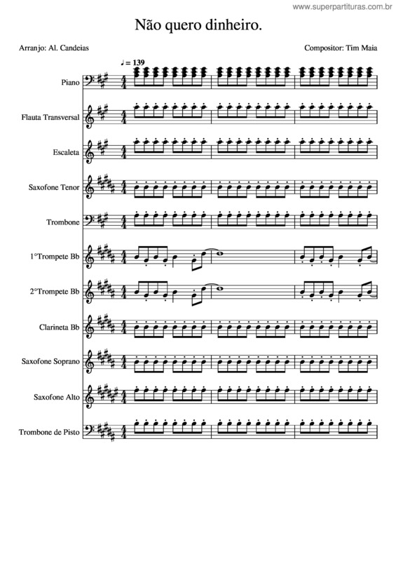 Partitura da música Não Quero Dinheiro v.12