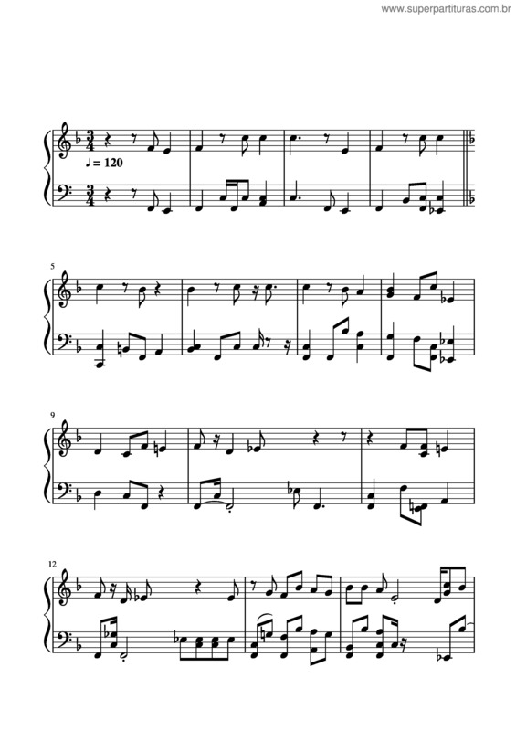 Partitura da música Naranja Las Monjas
