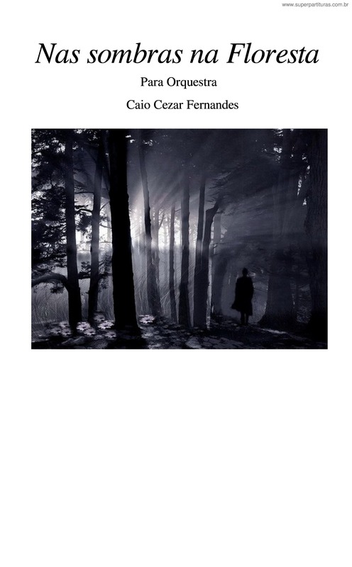 Partitura da música Nas Sombras Na Floresta