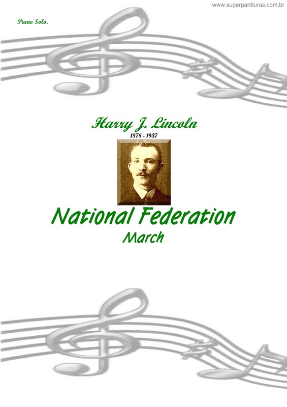 Partitura da música National Federation