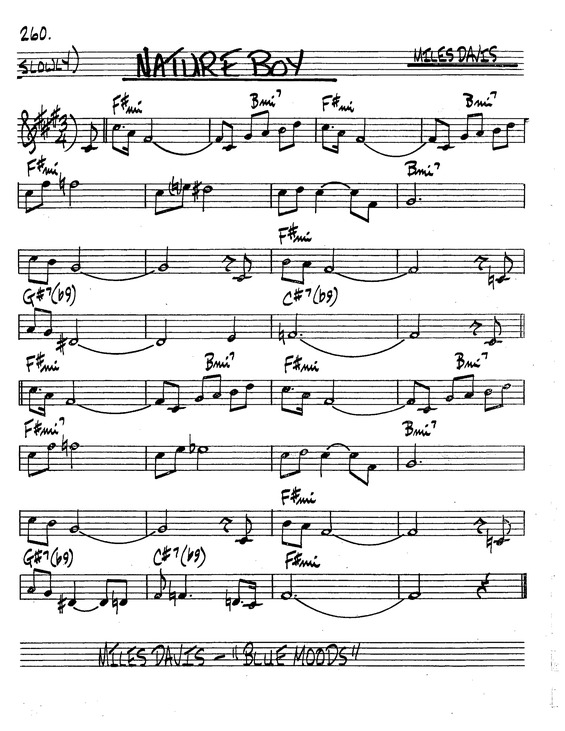 Partitura da música Nature Boy v.4