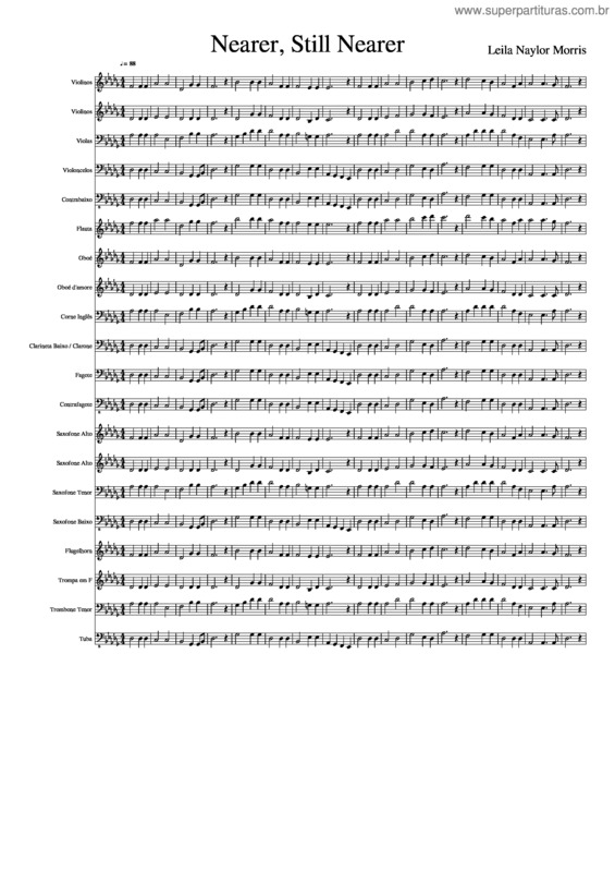 Partitura da música Nearer, Still Nearer