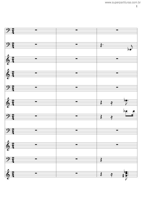 Partitura da música Nega Manhosa