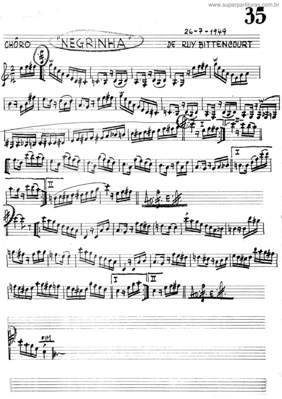 Super Partituras Vem cá, meu benzinho (Ruy Bittencourt), sem cifra