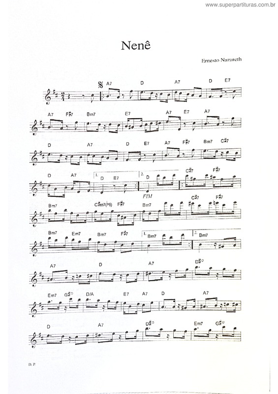 Partitura da música Nenê v.16