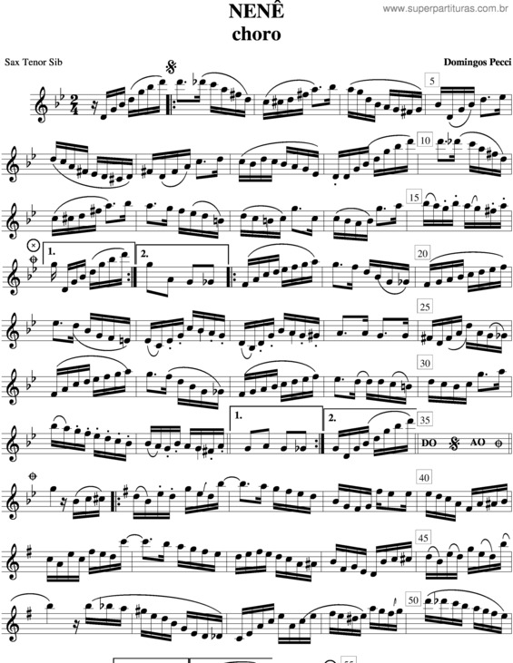 Partitura da música Nenê v.4