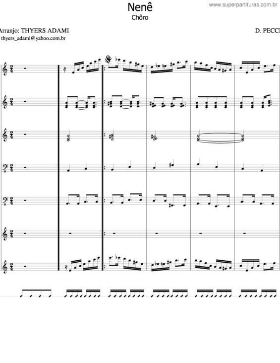 Partitura da música Nenê v.5