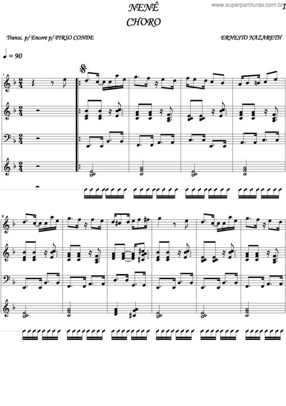 Partitura da música Nenê v.8