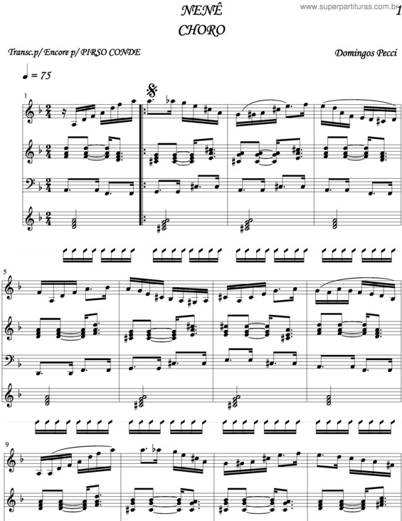 Partitura da música Nenê v.9