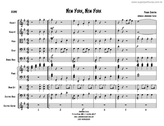 Partitura da música New York, New York v.7