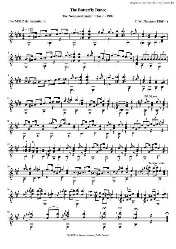 Partitura da música Newton P. W. v.2