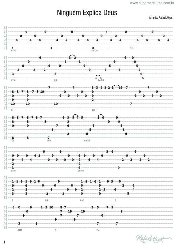 Partitura da música Ninguém Explica Deus v.12