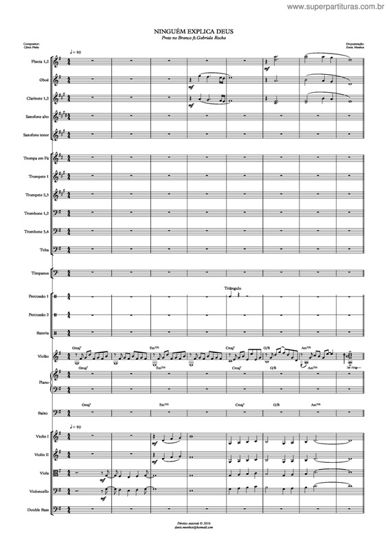 Partitura da música Ninguém Explica Deus v.31
