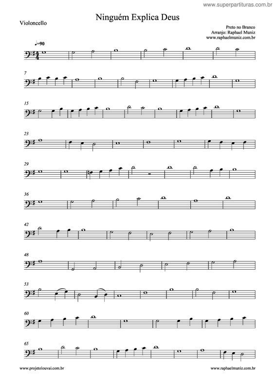 Partitura da música Ninguém Explica Deus